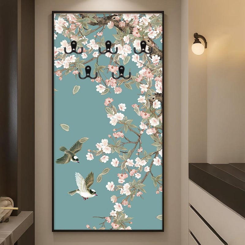 ماركتنا لوحة ديكور جدارية قماشية مع علاقات لتعليق الملابس - Image 1