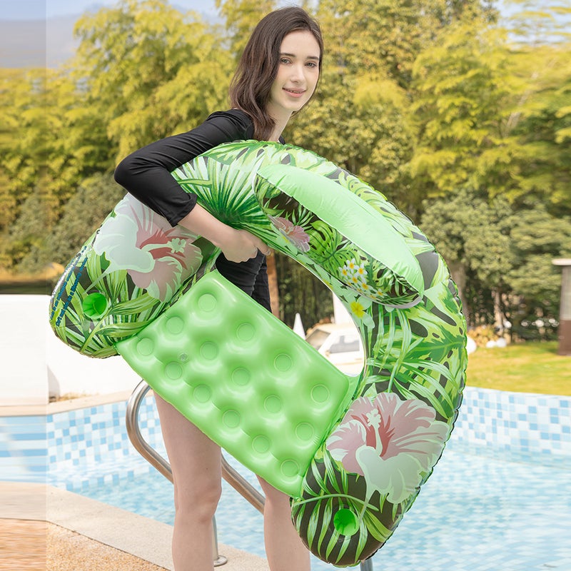 U-Shape Inflatable Pool Lounge Float PVC Swimming Pool Float Chair - Image 3
