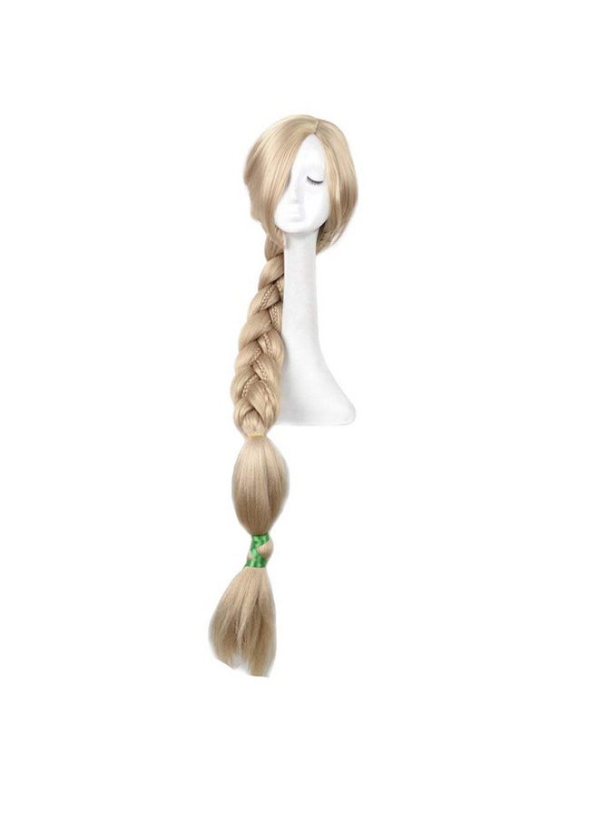 yuehong yuehong 47 inch Long Blonde Anime Cosplay Costume Weaving Braid Hair Wigs Synthetic Wig  - Image 1