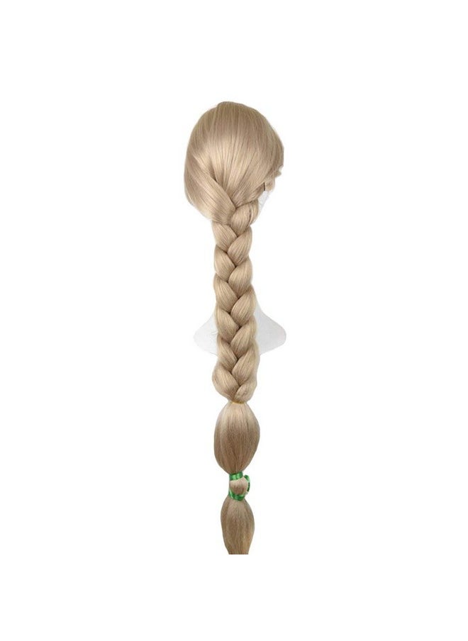 yuehong yuehong 47 inch Long Blonde Anime Cosplay Costume Weaving Braid Hair Wigs Synthetic Wig  - Image 4