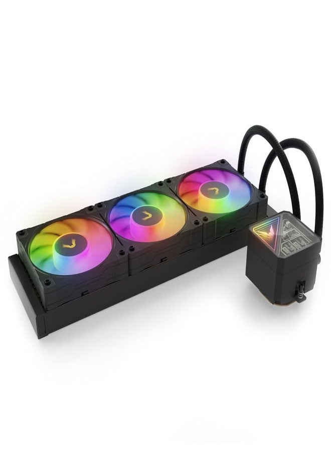 Valkyrie V-Lite ARGB All in One CPU Cooler, 360mm, Black - Image 1