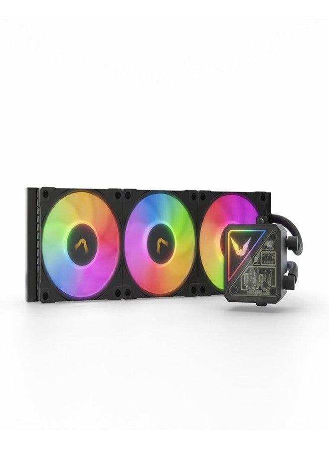 Valkyrie V-Lite ARGB All in One CPU Cooler, 360mm, Black - Image 3