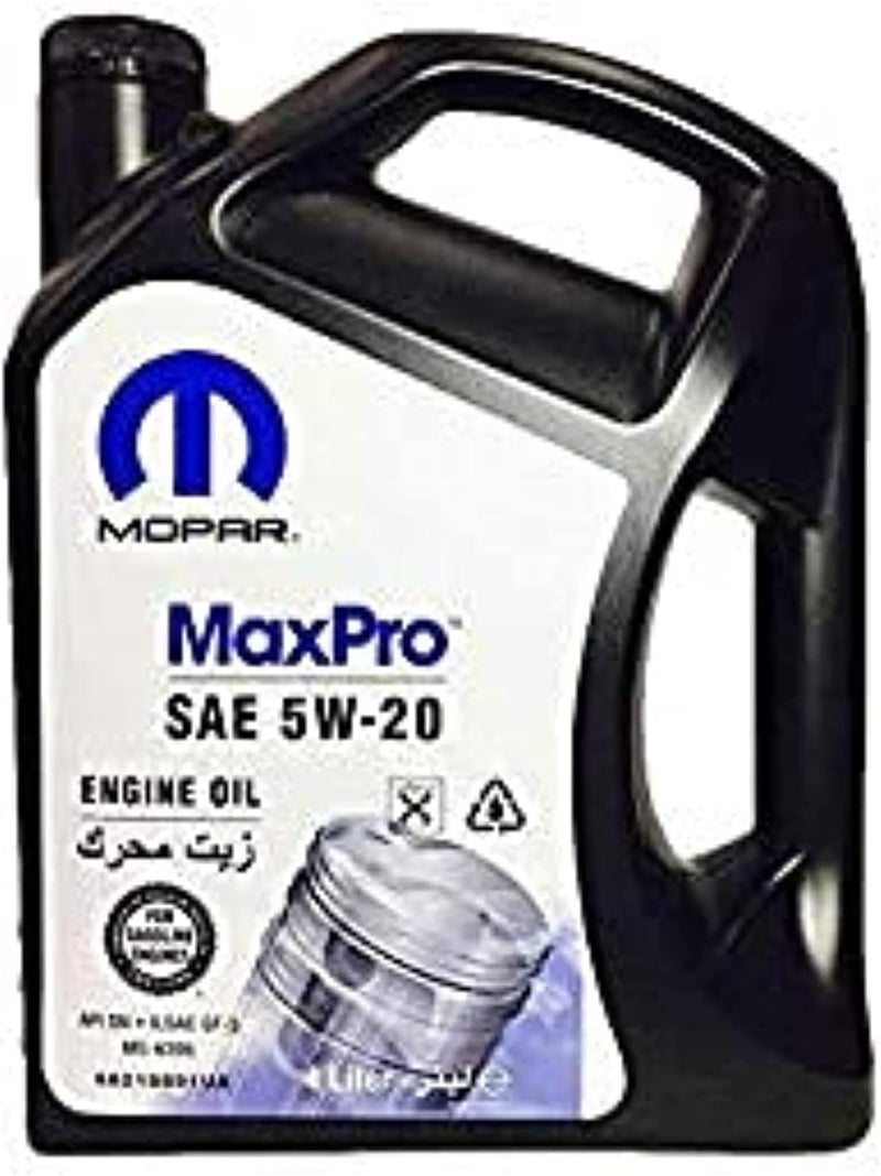 Mopar Max Pro SAE 5W-20 Engine Oil - 4 Liters - Image 1