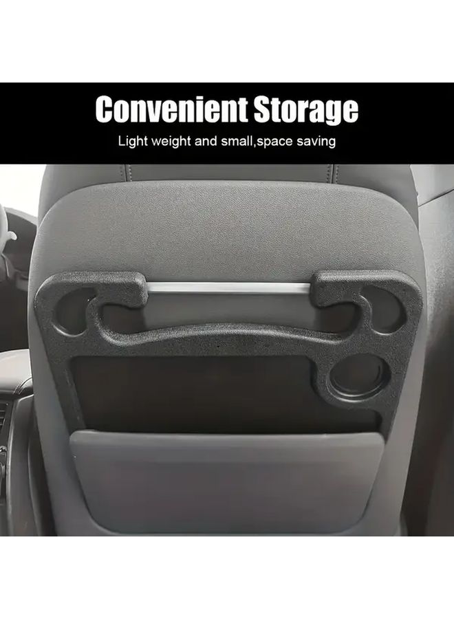 Black 2 In 1 Car Steering Wheel Tray Table For Dining Working Reading - Image 3