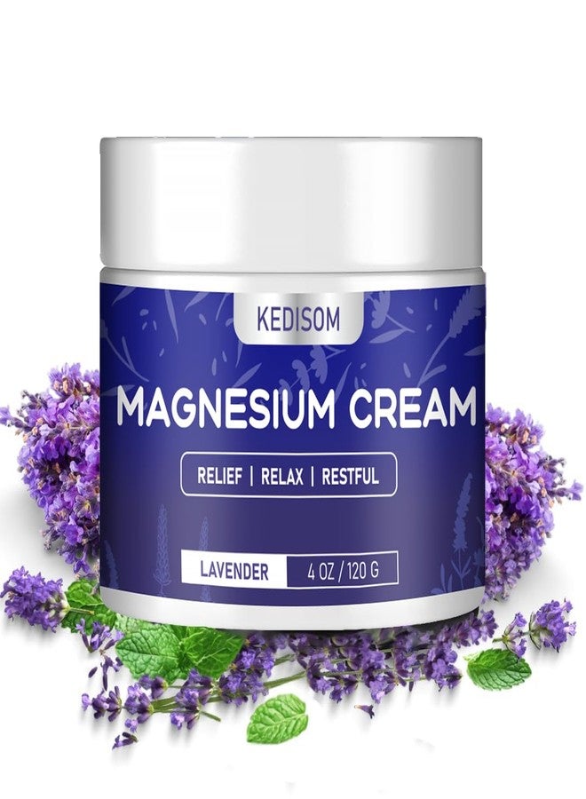 KEDISOM Magnesium Cream for Sleep - Natural Topical Magnesium Lotion, Calm - Nighttime Body Butter for Deep Hydration - Safe for Kids (Lavender) - Image 1