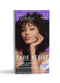 SoftSheen-Carson Dark and Lovely Fade Resist Rich Conditioning Hair Color, Permanent Hair Color, Up To 100 percent Gray Coverage, Brilliant Shine with Argan Oil and Vitamin E, Natural Black - pzsku/ZA802FA3CE3457035F75FZ/45/_/1731943172/fcc4bd08-e3c0-4979-8f46-e41016d1eed2