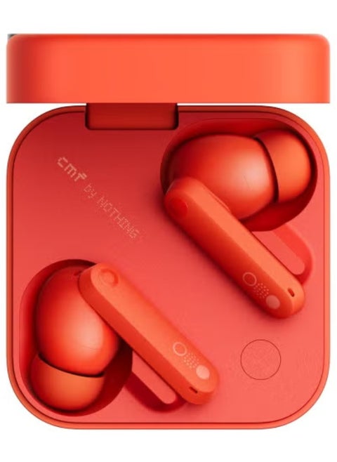 Buds Pro 2 True Wireless Earbuds with ChatGPT Integration – Smart 50dB Active Noise Cancelling Bluetooth Earphones – Clear Voice Technology 2.0 with Spatial Audio – Touch Control, Long Battery Life, IP55 Water & Dust Resistant – 2025 Orange Edition