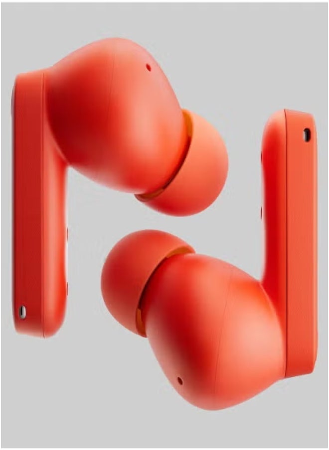 Buds Pro 2 True Wireless Earbuds with ChatGPT Integration – Smart 50dB Active Noise Cancelling Bluetooth Earphones – Clear Voice Technology 2.0 with Spatial Audio – Touch Control, Long Battery Life, IP55 Water & Dust Resistant – 2025 Orange Edition