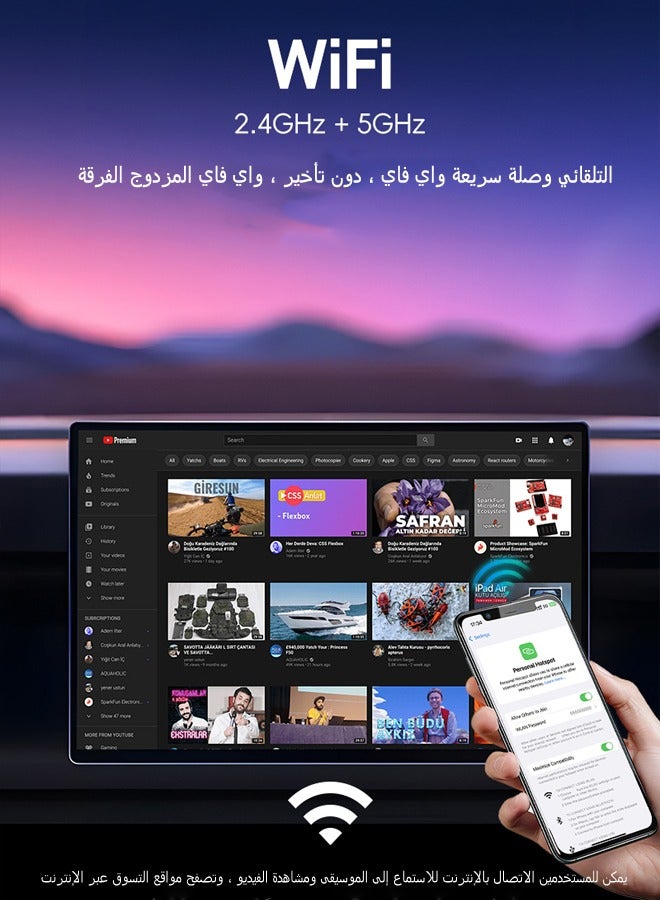 Makrystorm 2025 Newest Wireless CarPlay Adapter Supports YouTube, Netflix & More Wired CarPlay to Wireless Dongle, AI Box CarPlay 2 in 1 Wireless AI Box Plug & Play - Image 5