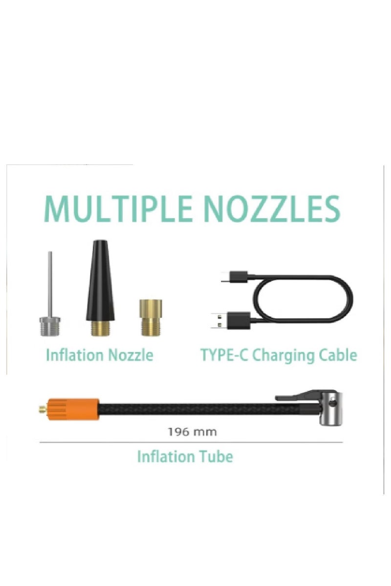 Denx Cordless Car Tire Inflator | 120W with 7500mAh Portable Charger, High Brightness LED Light and Powerful Rechargeable Lithium Battery - Image 2