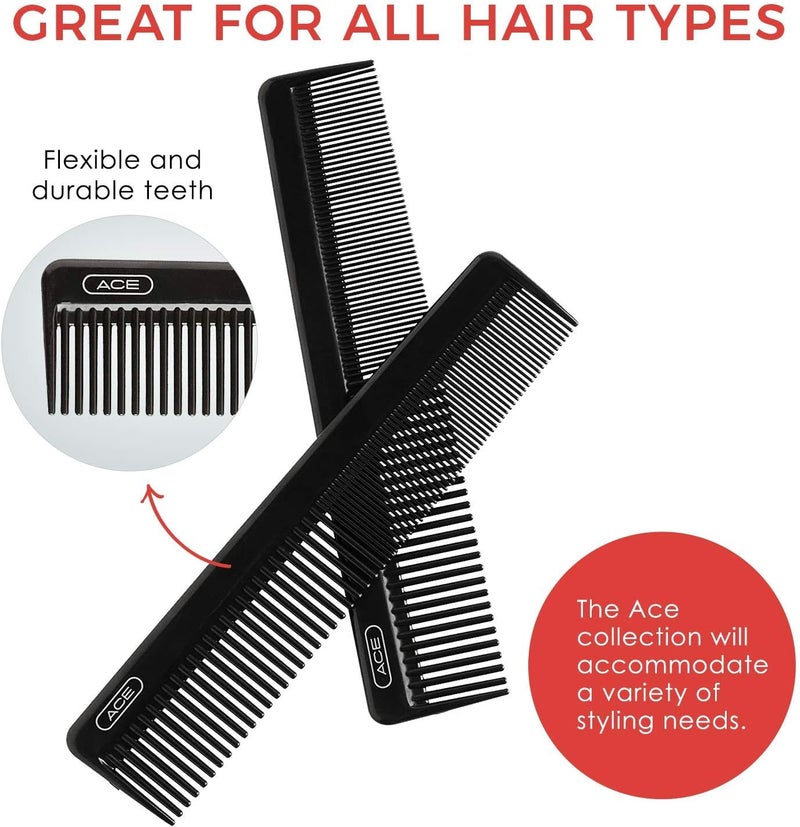 Goody ACE 7.5 Inch Dressing Comb in Black - Professional Quality Hair Styling Tool - Image 4