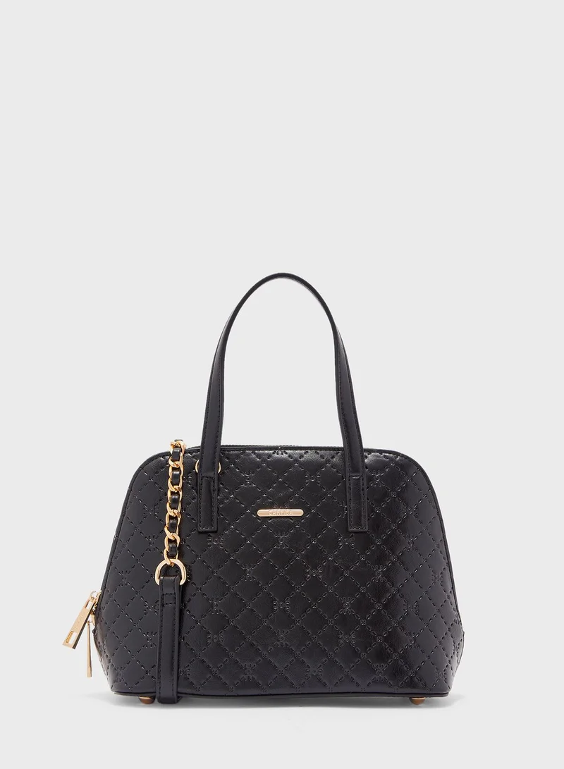 CARPISA Dome Shape Zip Closure Satchel