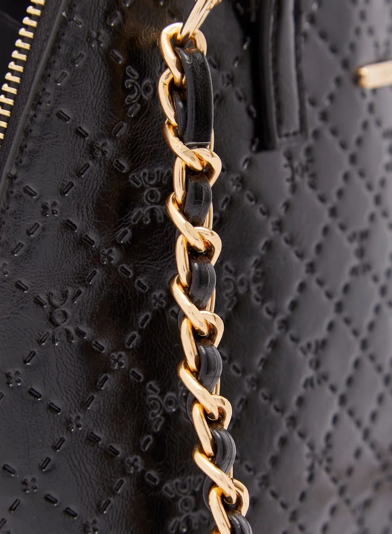 CARPISA Dome Shape Zip Closure Satchel