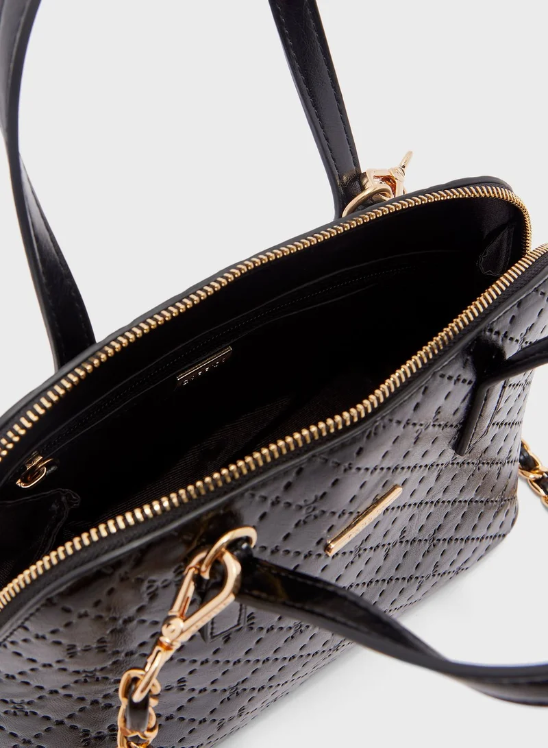 CARPISA Dome Shape Zip Closure Satchel