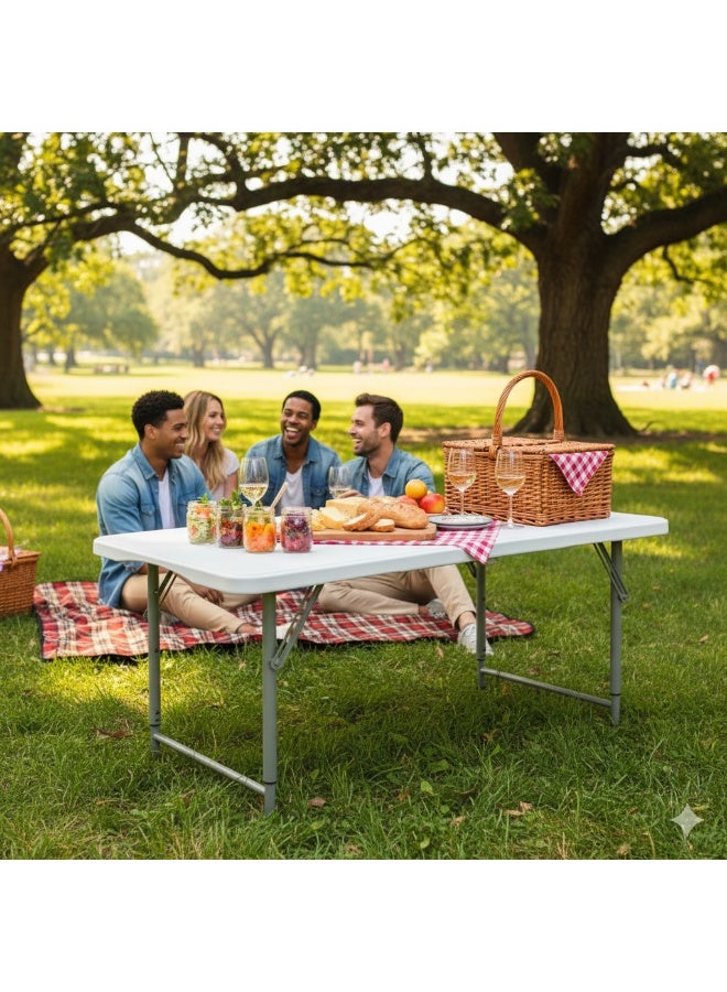 KENCO طاولة كينكو القابلة للطي خفيفة الوزن 4 أقدام (122x71x64) للط camping في الهواء الطلق - Image 3