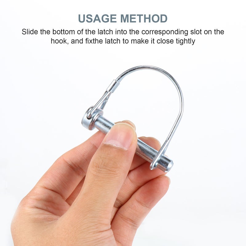 10pcs Steel Lock Pin Coupler Shaft Locking Pin Quick Release Locking Pin - Image 2