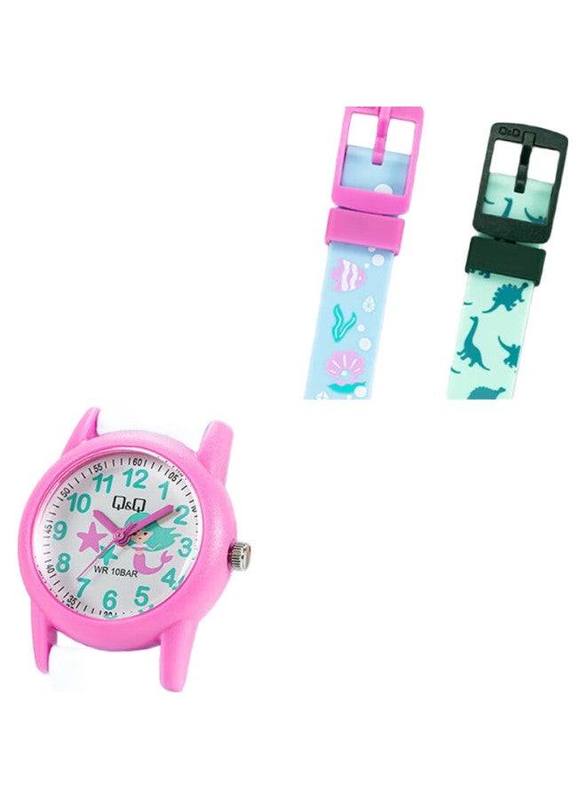 Q&Q ساعة أطفال سيكو سيتي تحت العلامة التجارية كرتون للأولاد والبنات مقاومة للماء ساعة امتحانات الطلاب لدخول المدرسة الثانوية Vr99J015Y - Image 3