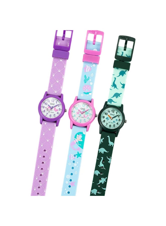 Q&Q ساعة أطفال سيكو سيتي تحت العلامة التجارية كرتون للأولاد والبنات مقاومة للماء ساعة امتحانات الطلاب لدخول المدرسة الثانوية Vr99J015Y - Image 2