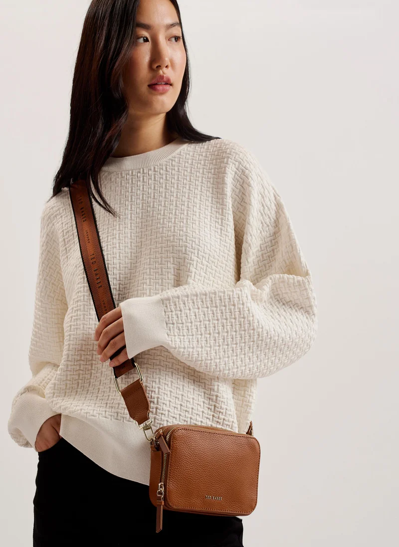 Ted Baker Stunna Webbing Leather Mini Crossbody Bag