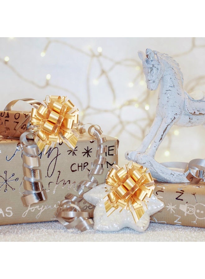 Chielor 20 Pieces Large Pull Bow Gift Wrapping Bows, Pull Bow with Ribbon for Wedding Christmas Birthday Valentine Party Car Baskets Bouque Decoration Hampers Florist - Image 4