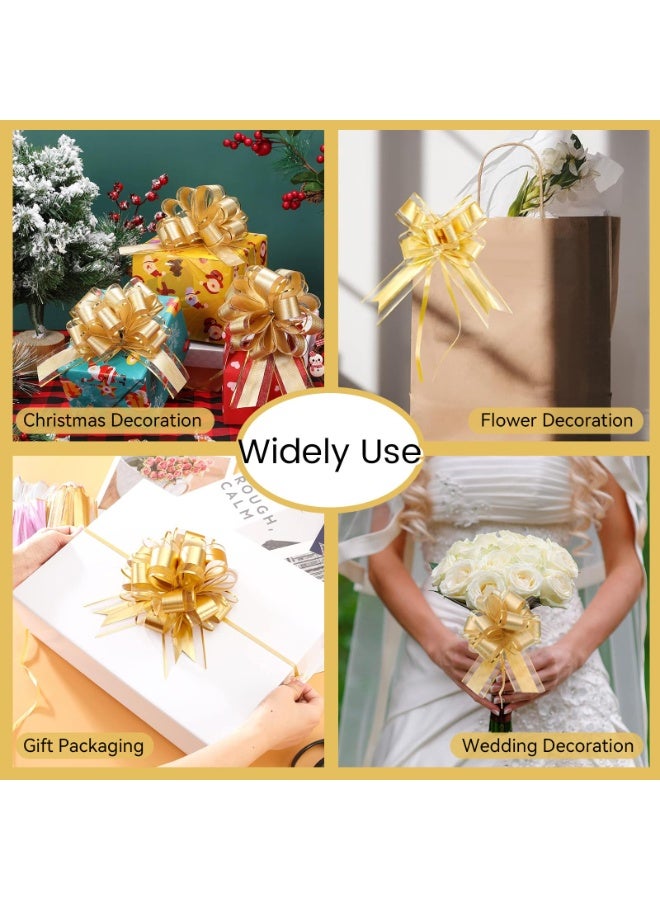 Chielor 20 Pieces Large Pull Bow Gift Wrapping Bows, Pull Bow with Ribbon for Wedding Christmas Birthday Valentine Party Car Baskets Bouque Decoration Hampers Florist - Image 5