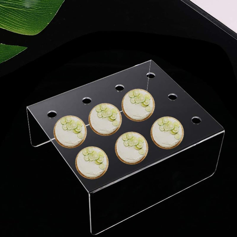 cheekyglo 1 Set 12 Hole Push Pop Cake Stand and Clear Push- up Cake Pop Shooter Plastic Containers for Wedding Baby Shower Birthday Parties - Image 5