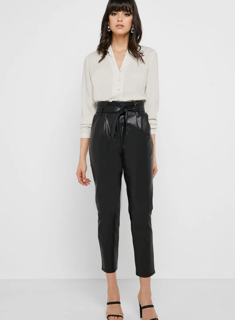 FOREVER 21 V-Neck Button Loop Top