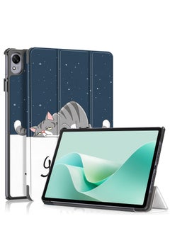 Tablet Case For Huawei MatePad 11.5''S Released 2024 Folio Slim Smart Cover Lightweight Hard Shell Protective Case with Multi-Angle Stand - Cat