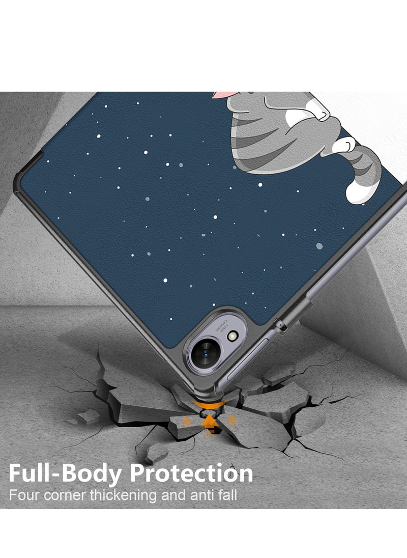 Generic - Tablet Case For Huawei MatePad 11.5''S Released 2024 Folio Slim Smart Cover Lightweight Hard Shell Protective Case with Multi-Angle Stand - Cat - Image 1