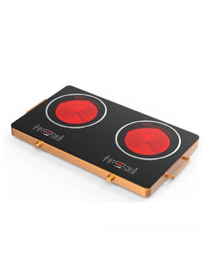Double Infrared Electric Cooker 3500W “ Dual Burner Ceramic Cooktop with LED Display, Timer Function, Touch Control, Overheat Protection “ Portable Electric Stove for Home, Office & Kitchen - Image 1