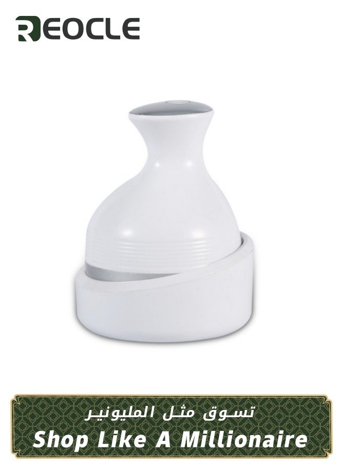 REOCLE Electric Scalp Massager Rechargeable 3D Scalp Massager Fatigue Relief Massage Tool Newly Upgraded Portable Meridian Brush White  - Image 1