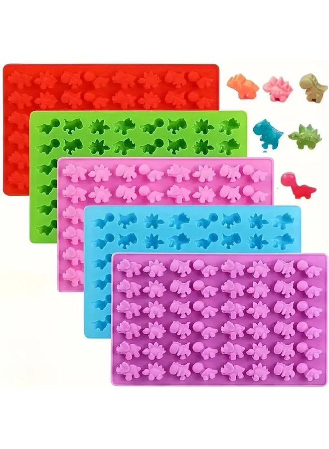 Pink Silicone Dinosaur Mold For Chocolate Candy Baking Non Stick Reusable - Image 1