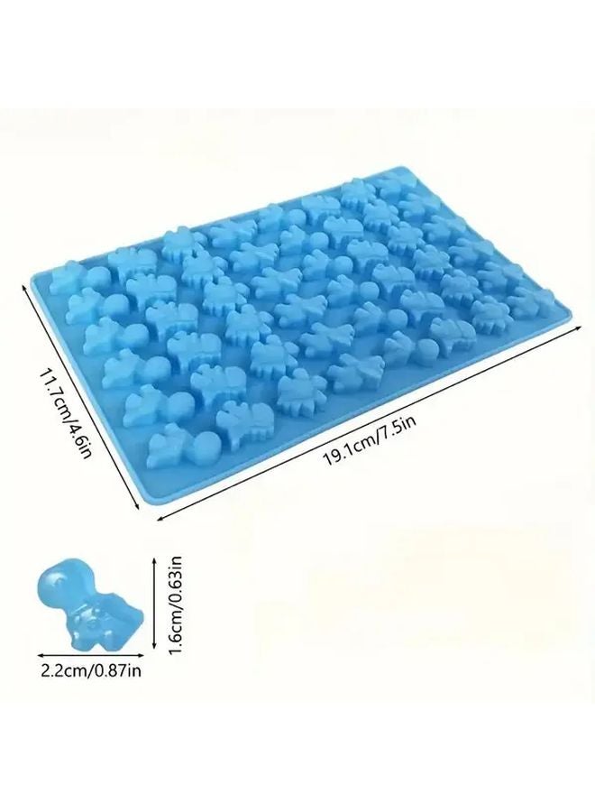 Pink Silicone Dinosaur Mold For Chocolate Candy Baking Non Stick Reusable - Image 3