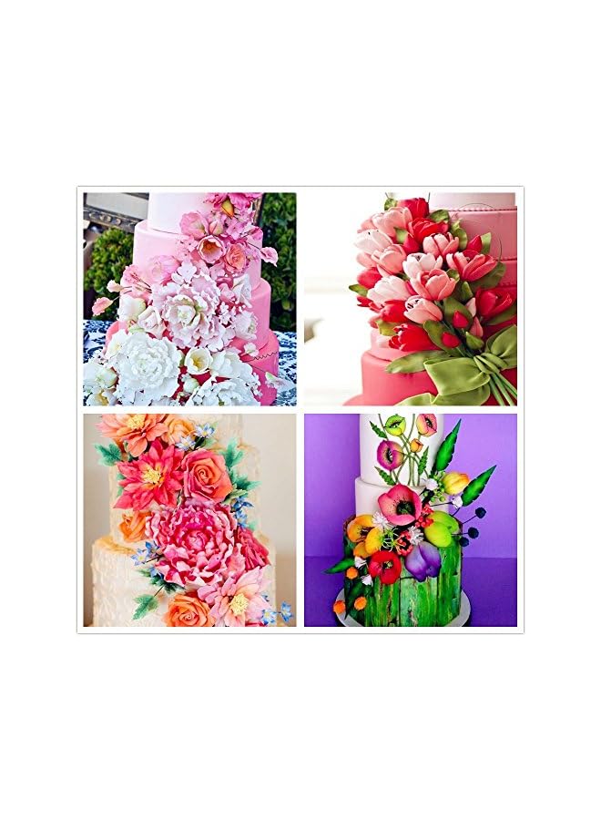 S-TOP 26pc Stainless Steel Gum Paste Flower & Leaf Cutter Set for Wedding, Birthday Cake Decorating - Image 4