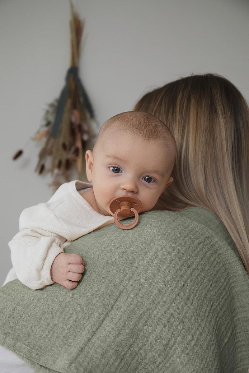 Bibs Cuddle Cloth  2Pack of 100 Organic Cloths  Perfect Nursing  Changing Mat Cover  Soft  Absorbent  Made in Denmark  Measures 27 x 27 Sand - Image 5