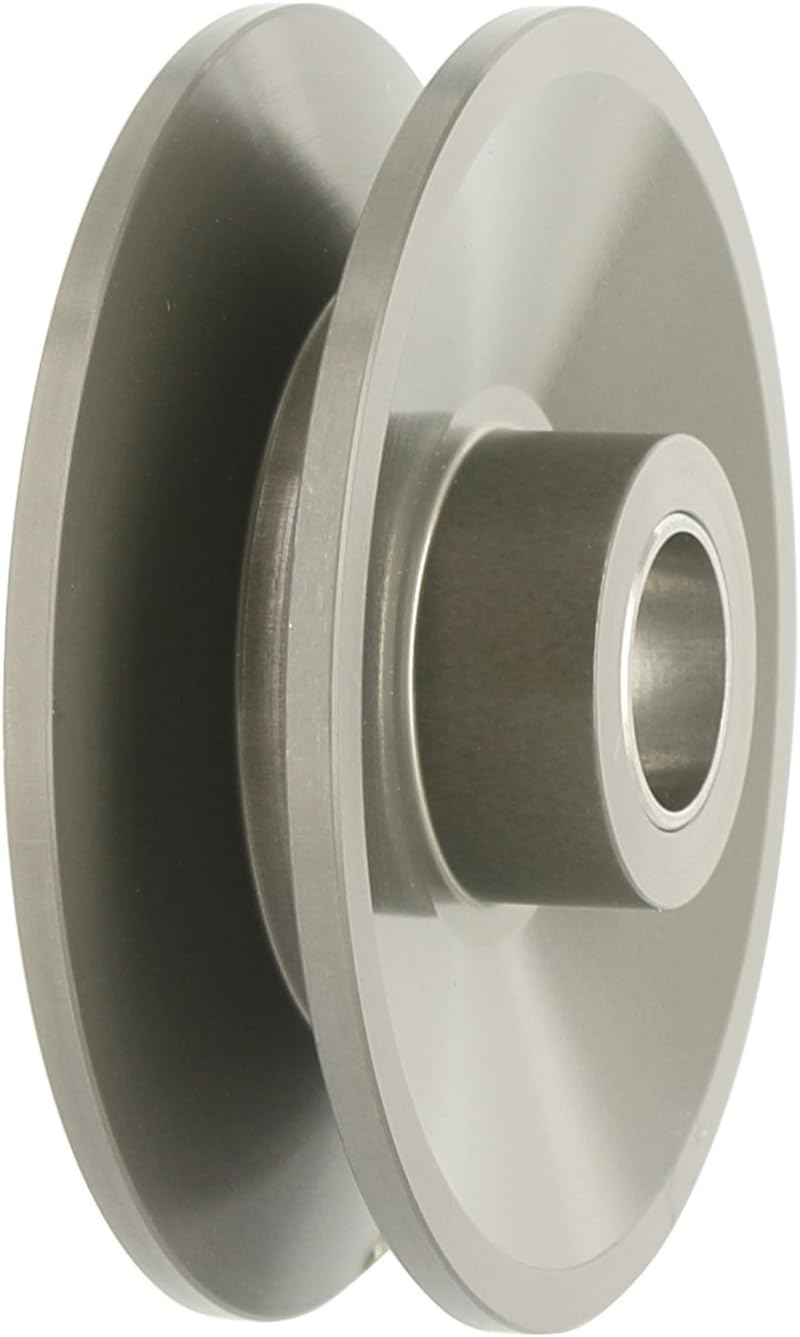 Powermaster - Pulley 1V Aluminum Hardcoat Anodized 15mm or 17mm Bore 3/8" x 2.80" OD (Deep Groove)
