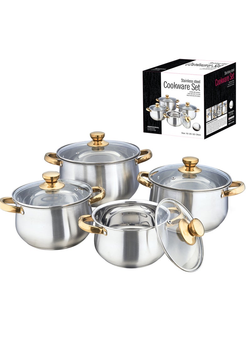 Sharpdo 4 Piece Stainless steel Cookware Set  - Image 1