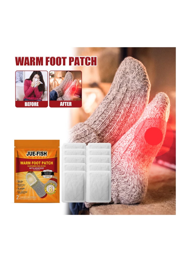JUE-FISH Warm Foot Patch for Heating and Keeping Feet Warm - Image 4