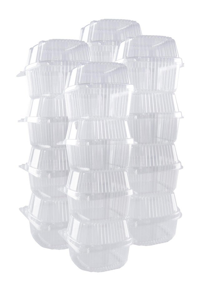 O'Creme O’Creme Bakeable Plastic Mini Cake Pan with Container - Baking Pan With Non-Stick Silicone - Reusable Mold For Baking and Much More - and Clear Snap-Closure Container - 50 Cake Pans + 50 Containers - Image 4