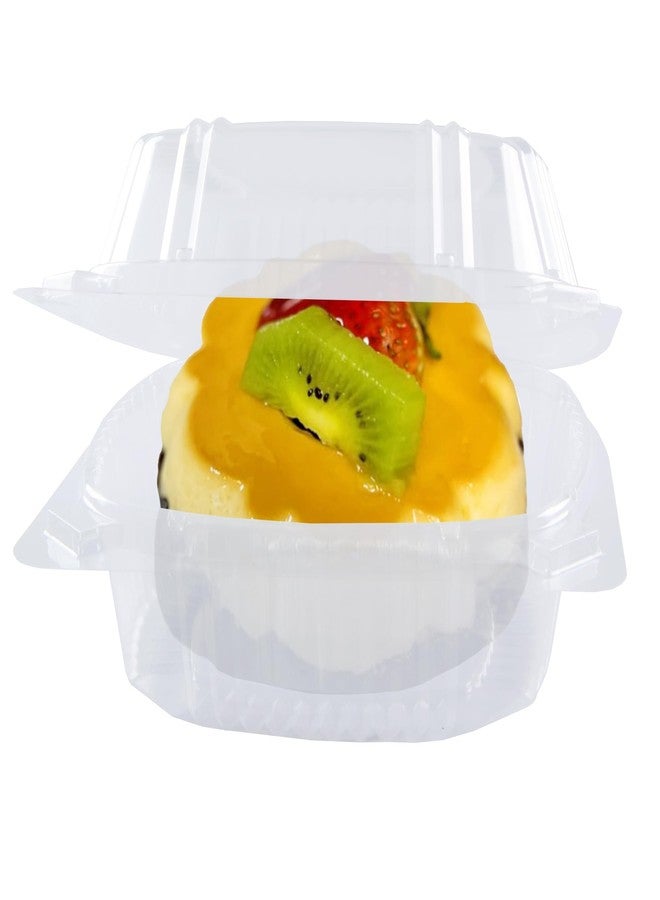 O'Creme O’Creme Bakeable Plastic Mini Cake Pan with Container - Baking Pan With Non-Stick Silicone - Reusable Mold For Baking and Much More - and Clear Snap-Closure Container - 50 Cake Pans + 50 Containers - Image 5
