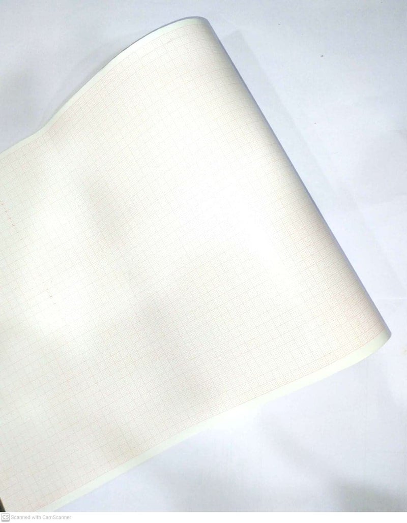 DHIPL - 210 MM X 20 MTR ECG PAPER ROLL FULL GRAPH (SET OF 10) - Image 2