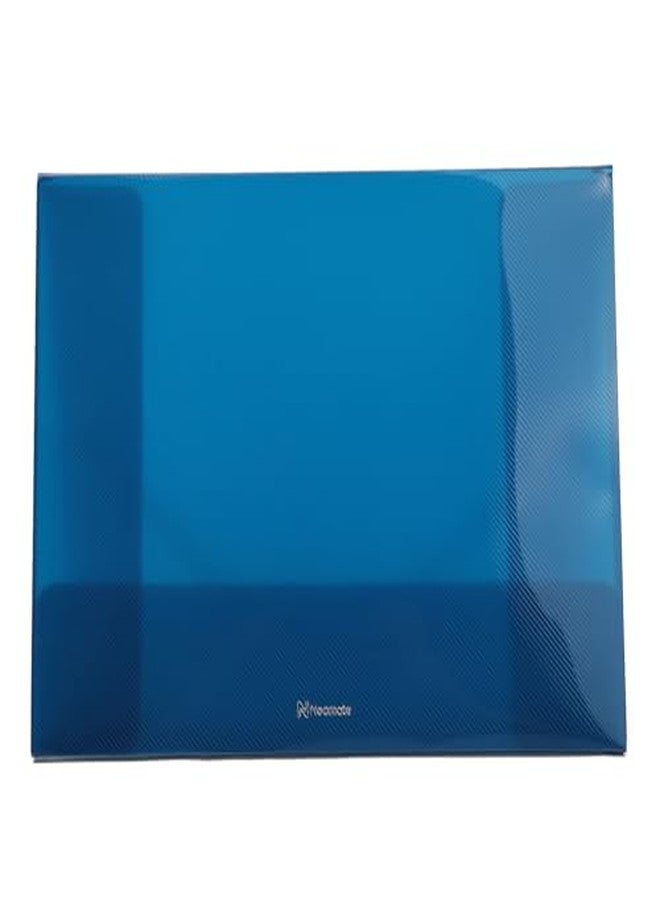 Neomate مجلد نيوميت ذو 3 قطع بحجم A4 بجيبين | ملف قانوني أنيق بإغلاق مطاطي | حامل مستندات بلاستيكي متعدد الألوان للتخزين | أزرق، أسود، أبيض - Image 5