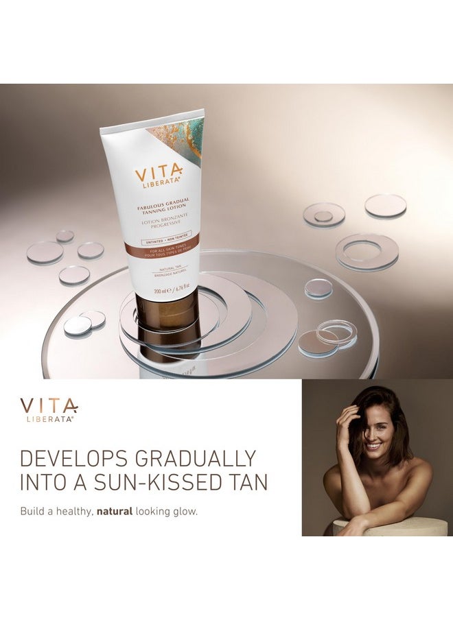 Vita Liberata Vita Liberata Fabulous Gradual Tanning Lotion - Buildable Formula, Sun-Kissed Tan, Untinted For Minimal Transfer, Lasting Finish, Formulated with Hyaluronic Acid, 6.76 fl oz  - Image 4