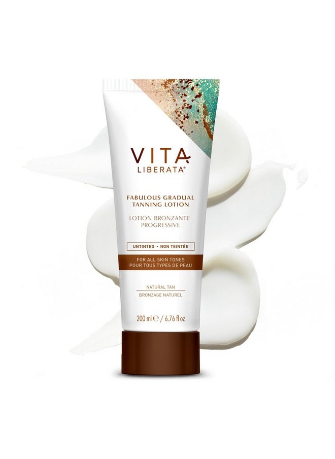 Vita Liberata Vita Liberata Fabulous Gradual Tanning Lotion - Buildable Formula, Sun-Kissed Tan, Untinted For Minimal Transfer, Lasting Finish, Formulated with Hyaluronic Acid, 6.76 fl oz  - Image 1