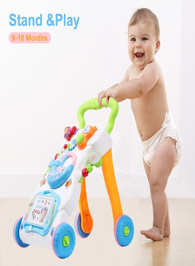 Cuterabit 2 in 1 Sit to Stand Baby Walker with Music and Light, Push Toys for Toddlers 1-3 for Learning to Walk, Baby Walking Toys 6 to 12 Months for Infants Babies Toddlers Boys Girls - Image 2