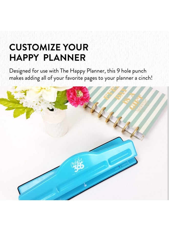 Me & My Big Ideas Punch The Happy Planner Scrapbooking Supplies 9 Hole Paper Punch For Disc Bound Planners Punch Your Own Paper To Include In Your Planner Classic Size - Image 4