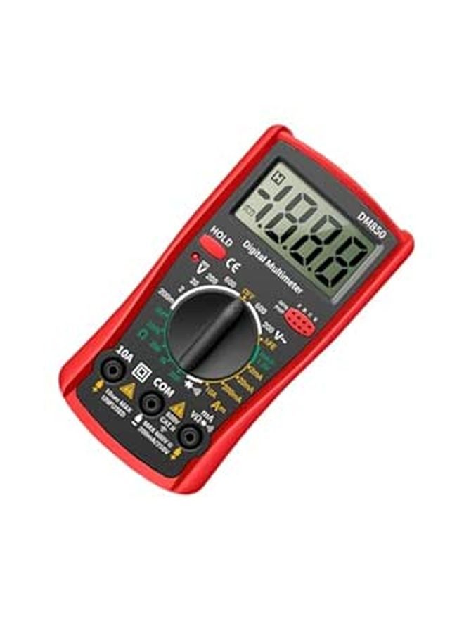 Auto Ranging Digital Multimeter Handheld Red Tester For Home Electrical Repair - Image 1