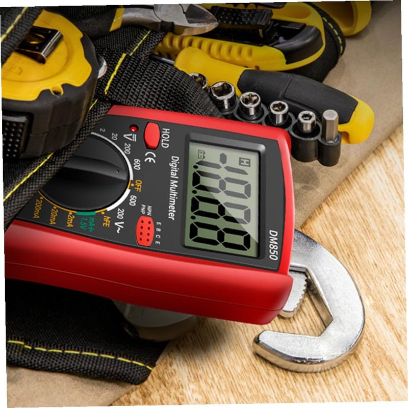 Auto Ranging Digital Multimeter Handheld Red Tester For Home Electrical Repair - Image 5