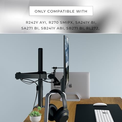 HumanCentric VESA Mount Compatible with Acer Monitors SA241Y bi, SA271 bi, SB241Y Abi, SB271 bi, RL242YE, R242Y Ayi and R270 SMIPX and Viewsonic VX2776-smhd-2 and VX2476-smhd-2 - Image 2