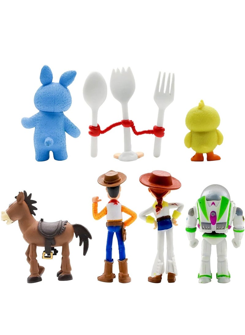 5th generation Toy Story Woody Buzz Lightyear toy hand-made cake decoration doll - 7 pieces - Image 2
